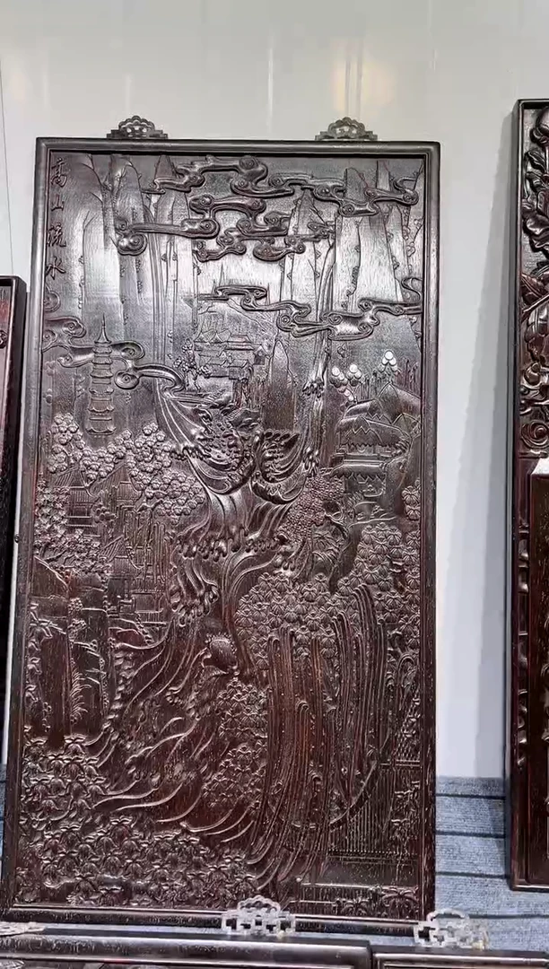 木紫檀雕刻一物一拍