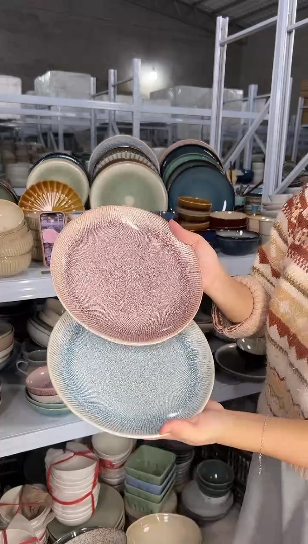 陶瓷外贸尾货瑕疵满20包邮X2小盘