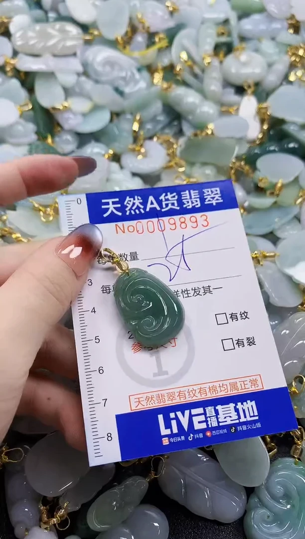 颈饰未镶嵌翡翠天然A货翡翠