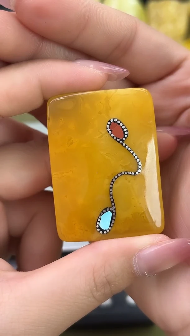 裸石琥珀未镶嵌天然琥珀蜜蜡吊坠