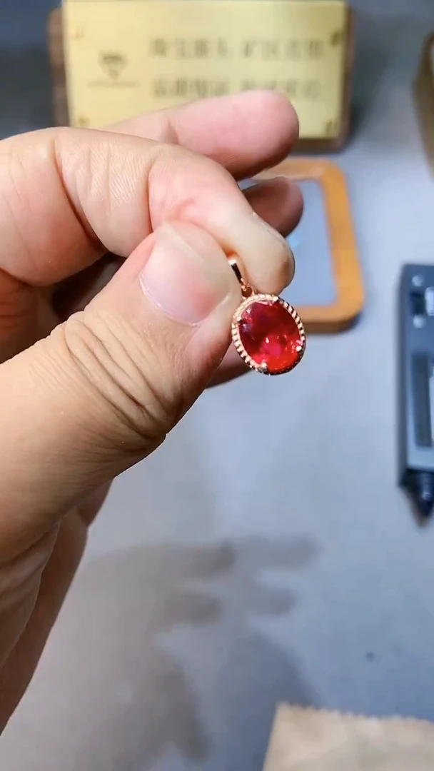 【闪购商品】红宝石颈饰银S925镶嵌354