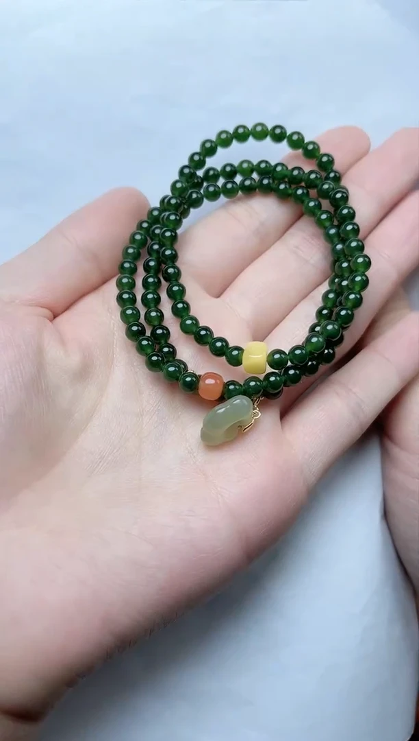 【闪购商品】和田玉手串未镶嵌多圈手串06