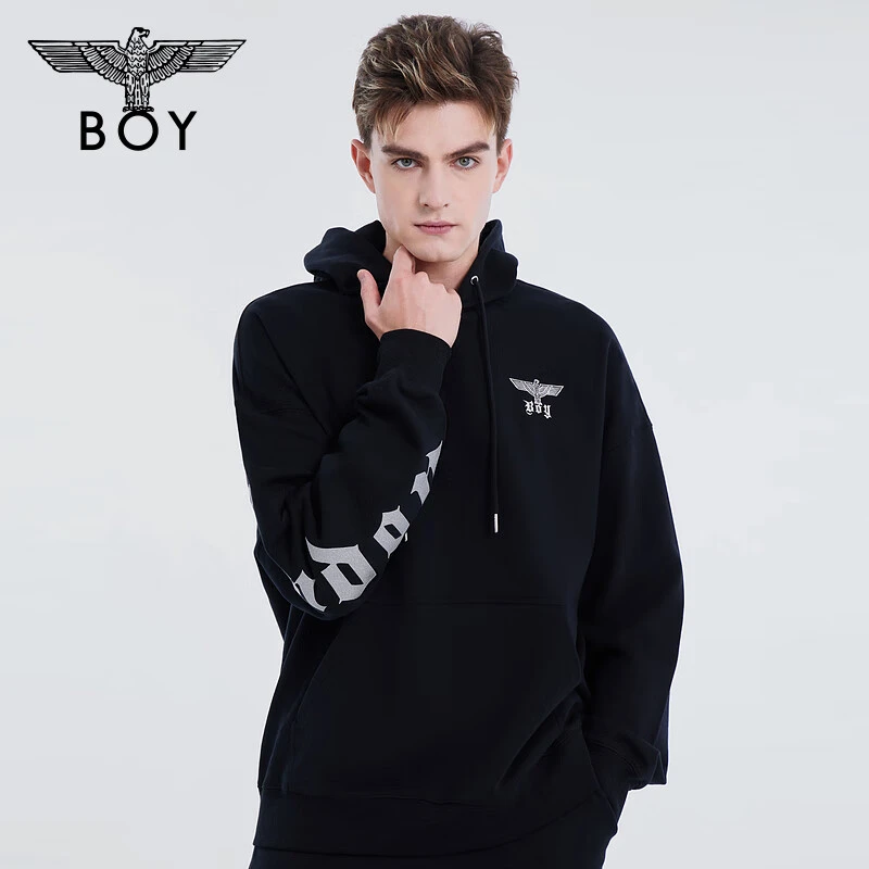 【暗影骑士】BOYLONDON秋冬新品情侣款长袖时尚连帽套头卫衣 N04904