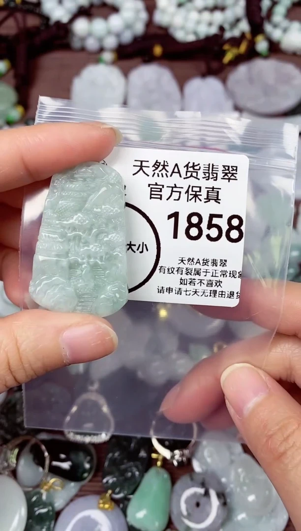 【闪购商品】翡翠颈饰未镶嵌天然A货翡翠1858