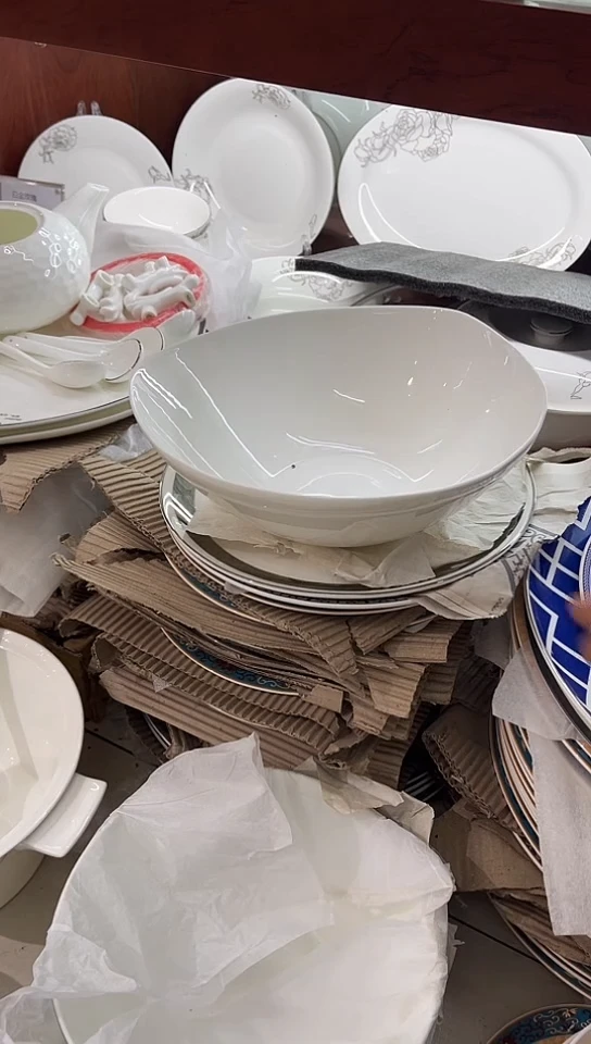 瓷三角碗隆达骨质瓷
