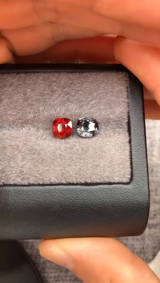 未镶嵌裸石定制尖晶石韶*?枕型 色调 3.13ct