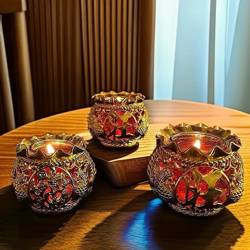 招财福袋水晶蜡烛家用酥油灯（毅哥）