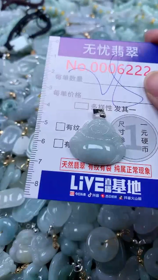 翡翠未镶嵌吊坠(不含链)6222