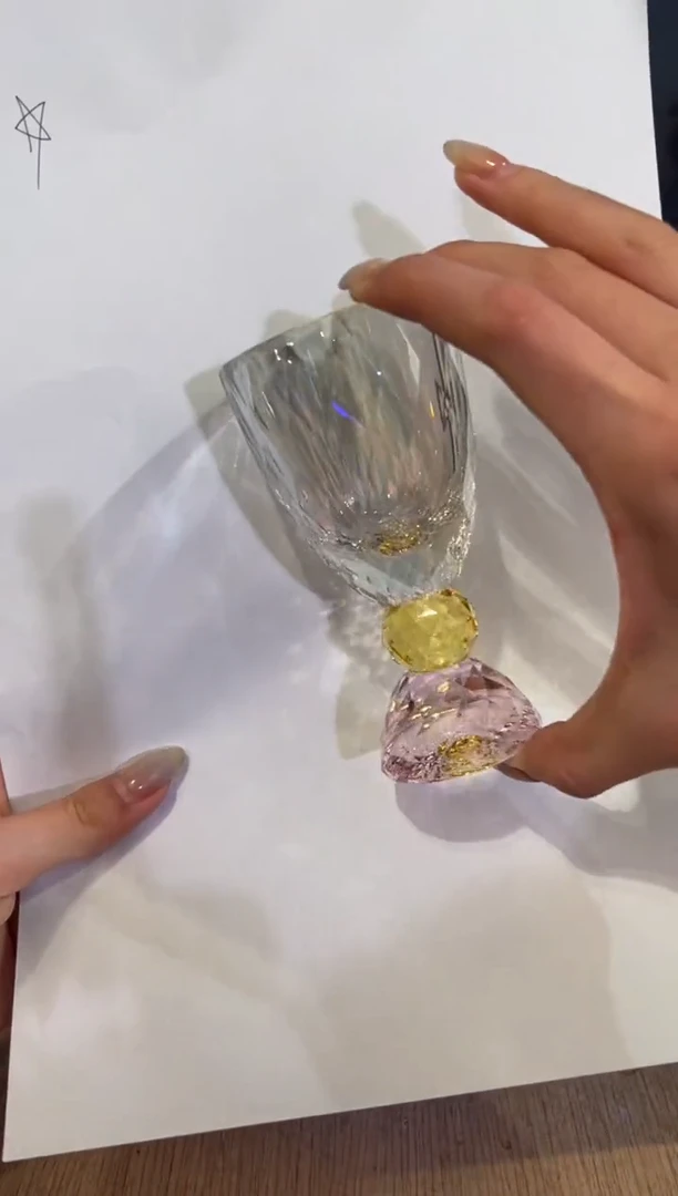 【闪购商品】杯194晶颂炫彩水晶杯-粉