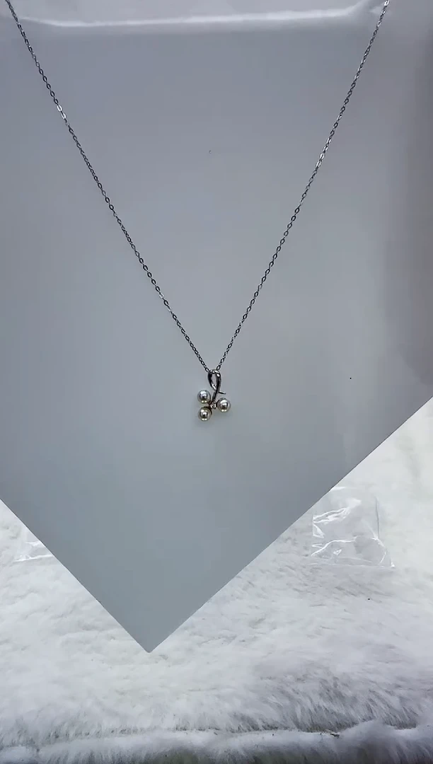 银S925镶嵌海水珍珠DA A618 ak套链