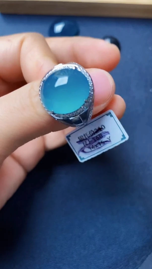 银S925镶嵌戒指翡翠22222222