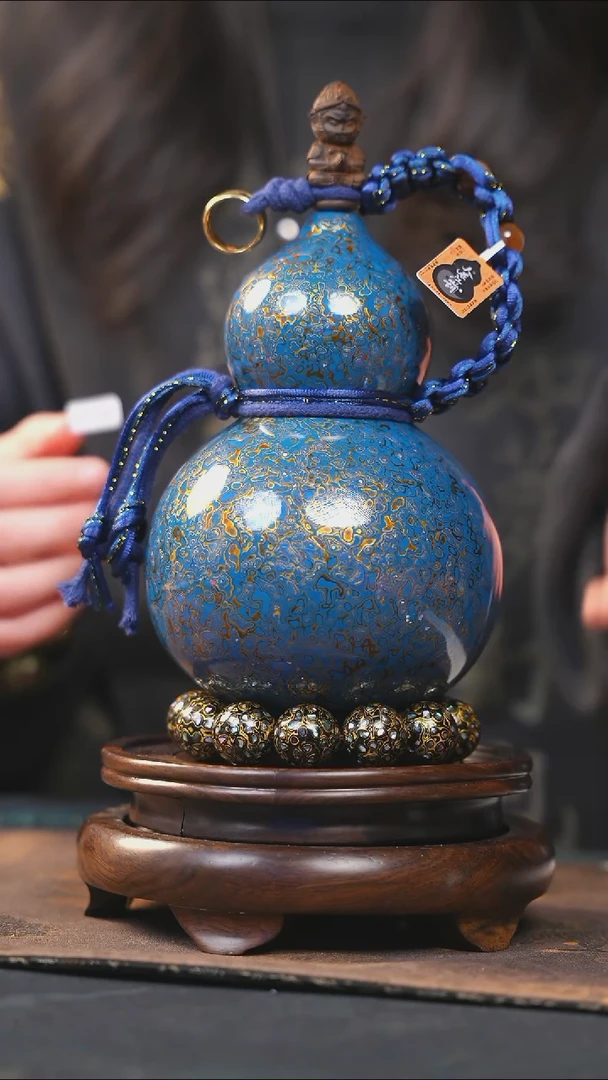 【闪购商品】YP250漆艺酒葫芦不包手串及旋转底座