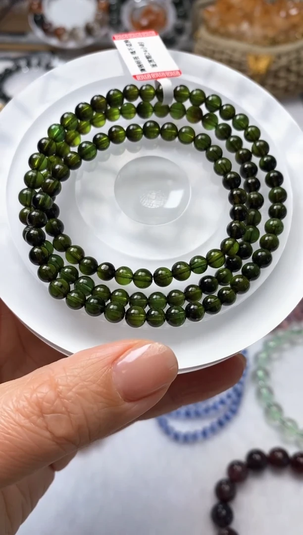 未镶嵌手链绿色碧玺绿碧玺5.3