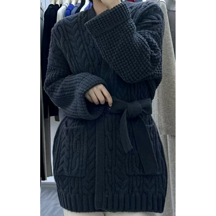 100%绵羊毛加厚百搭时尚女式羊毛衫24DAK0976