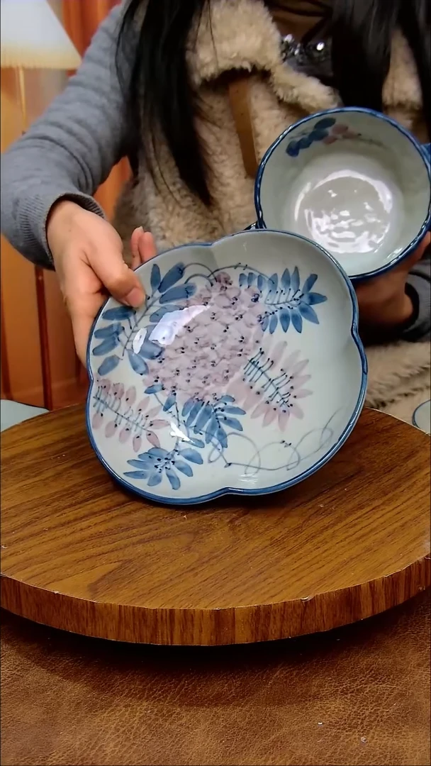 杯子陶景德镇手工手绘釉下彩陶瓷，微瑕
