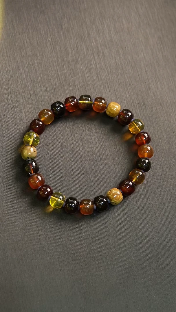 未镶嵌琥珀手串多宝老型9+多样性发其一