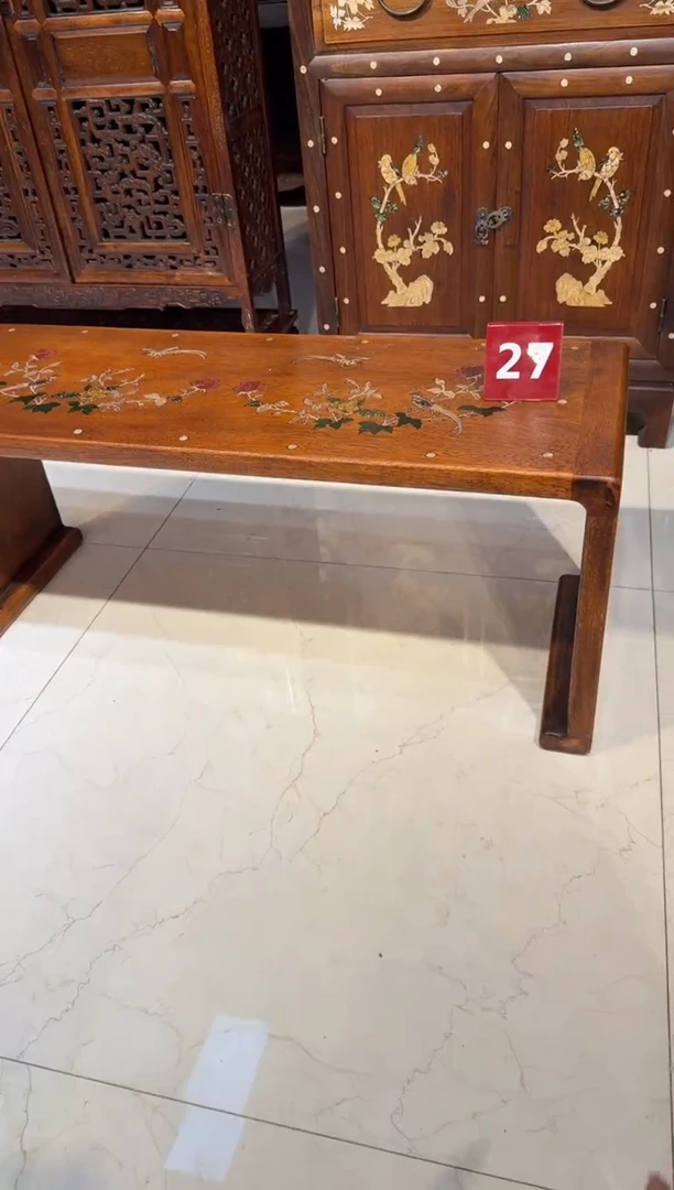 木镶嵌花鸟卷案1980.88888