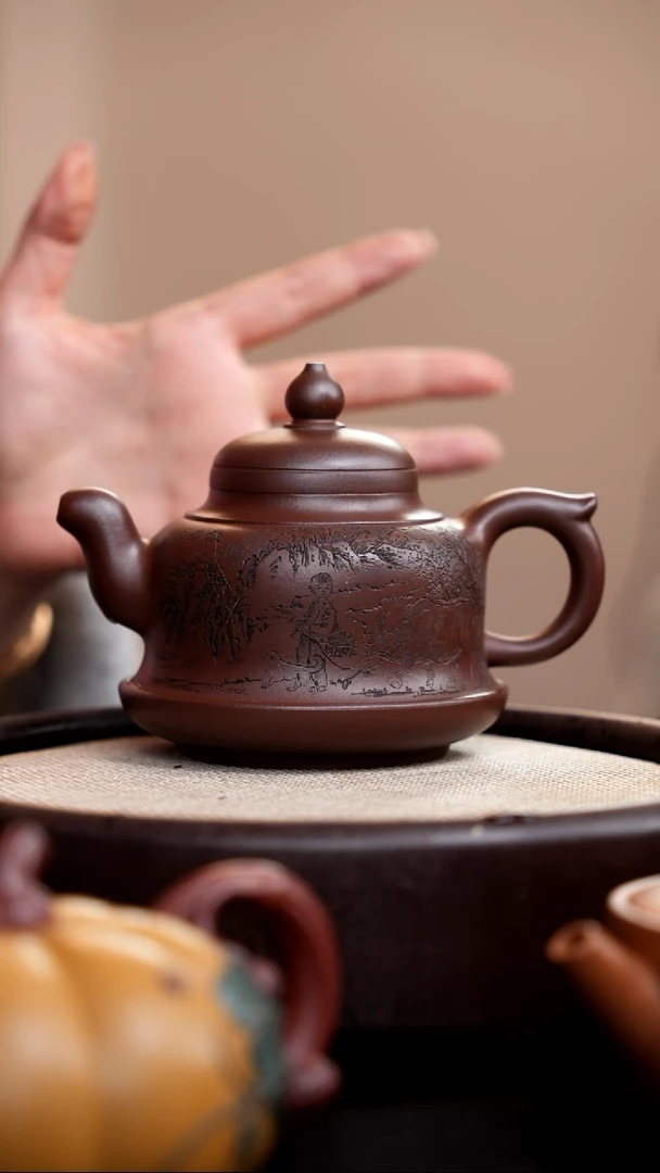 【闪购商品】紫砂茶壶紫神泥金钟