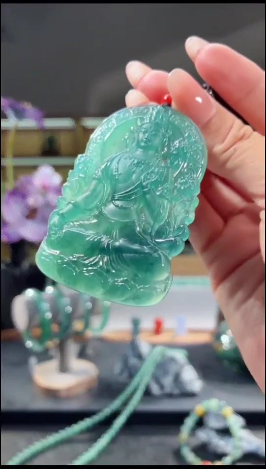 吊坠(不含链)未镶嵌翡翠度母