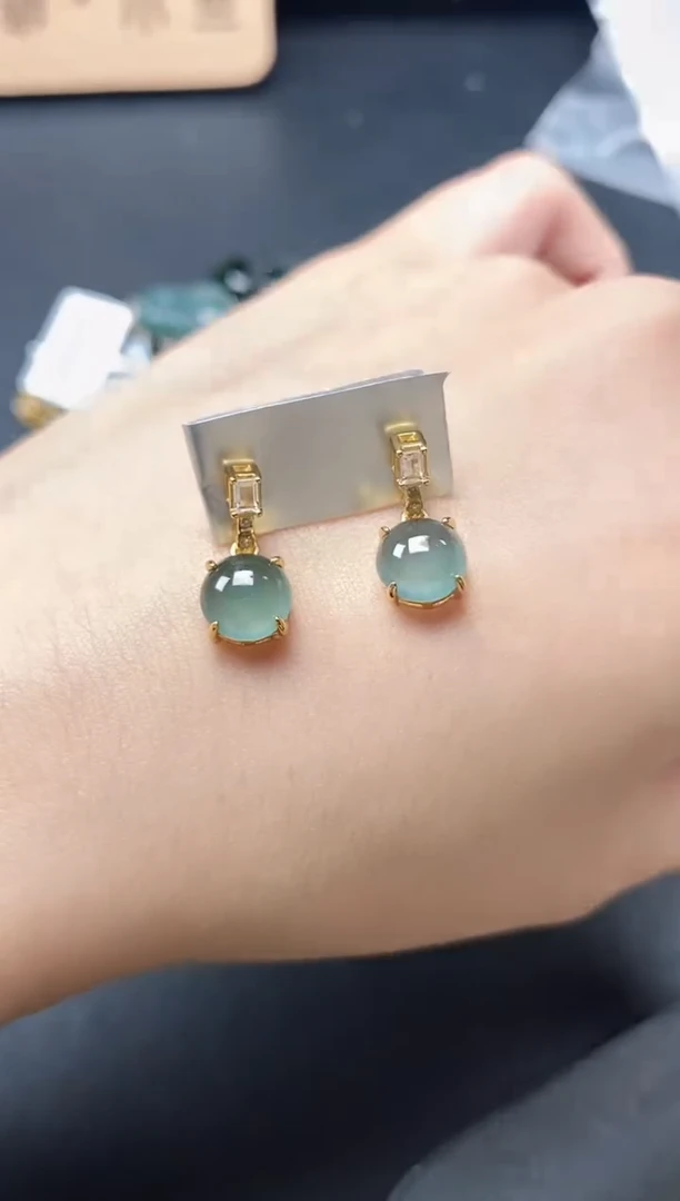 翡翠戒指银S925镶嵌5151-15