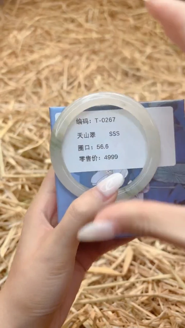 未镶嵌手镯石英质玉T0267-56.6