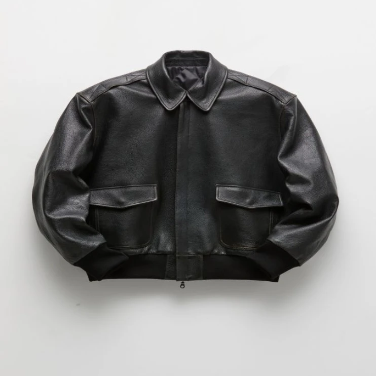 【COOR  设计师品牌】SND AW25 双口袋皮夹克