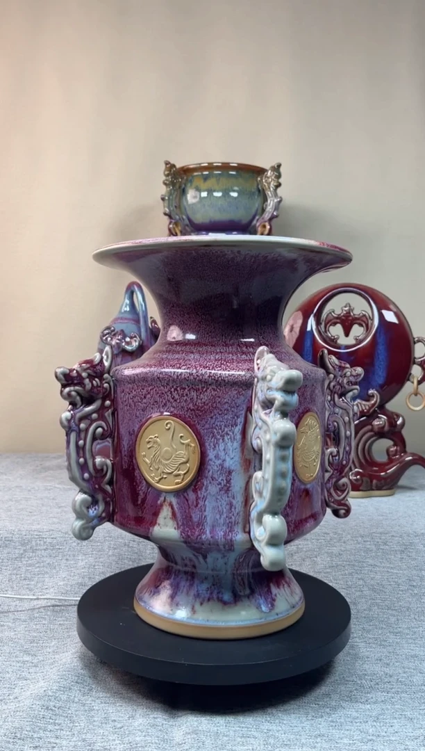摆件神垕钧瓷收藏工艺品