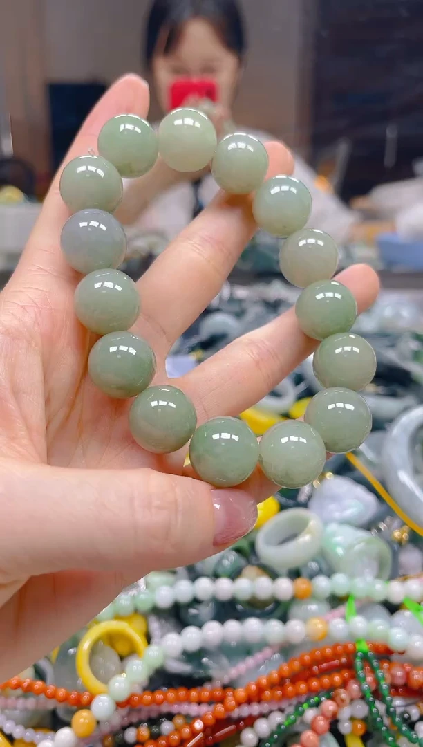 翡翠未镶嵌颈饰13MM/W/翡翠A货一图一物