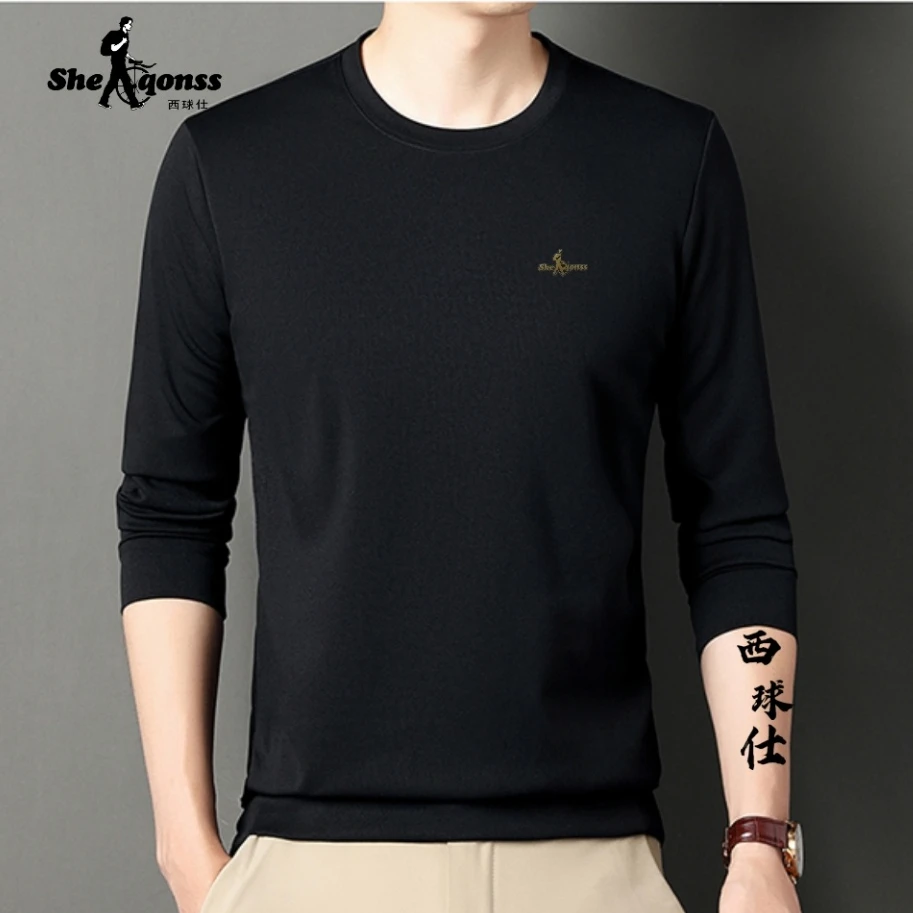 【sheqonss/西球仕】春秋长袖卫衣男圆领休闲潮流-9369
