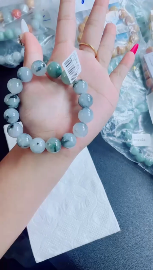 未镶嵌定制翡翠珠串