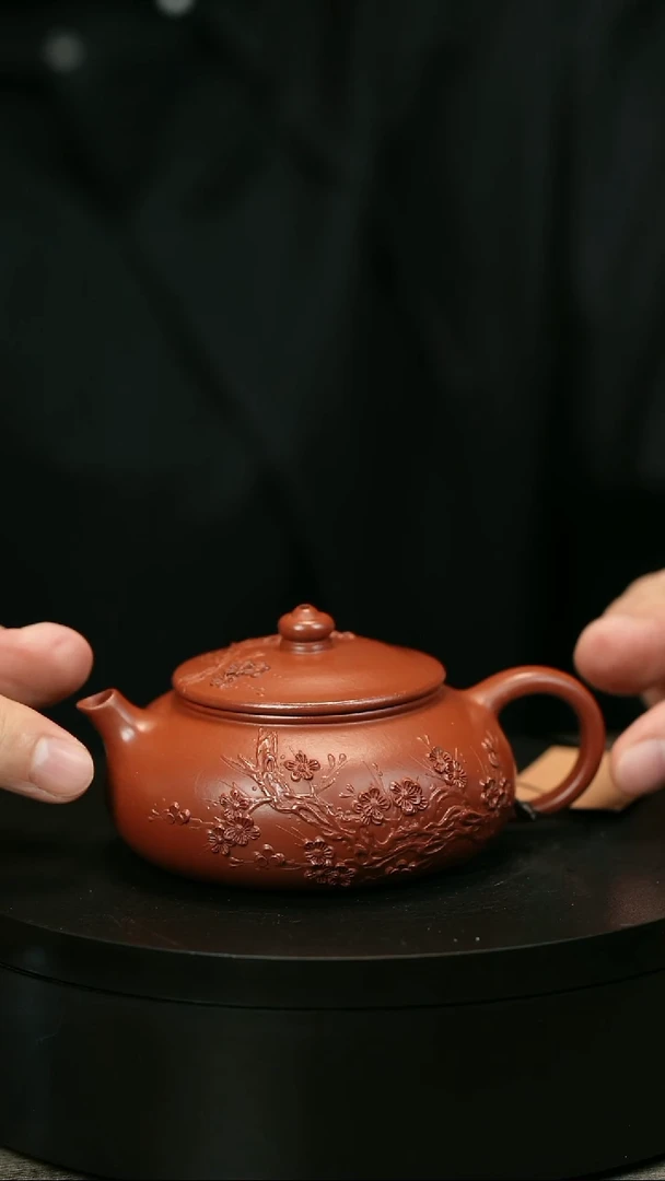 茶壶紫砂୧**?H1506陈春芬梅花寒江
