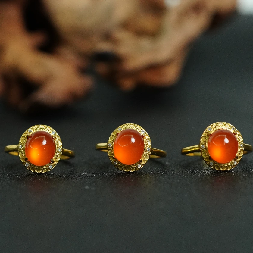 银S925南红戒指（多样性发其一） AK122710