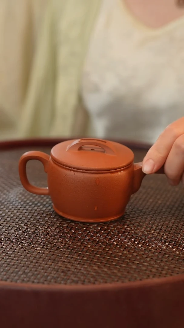 茶壶紫砂汉瓦 红泥