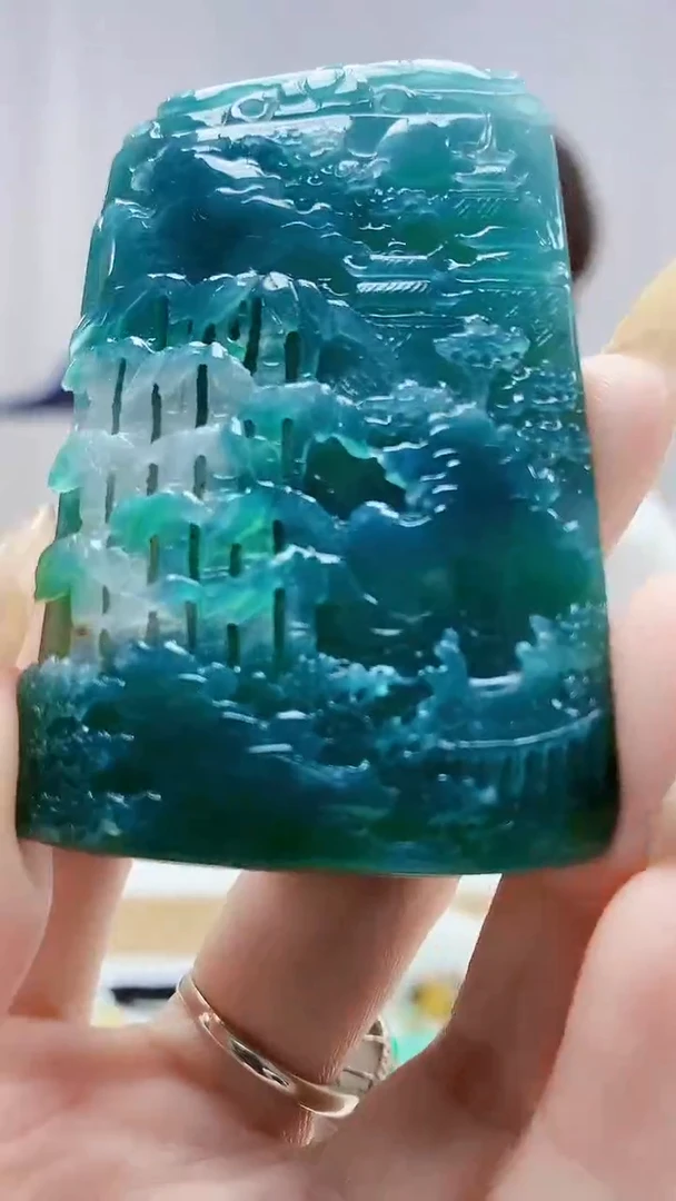 未镶嵌定制翡翠4868DD-毛货挂件176