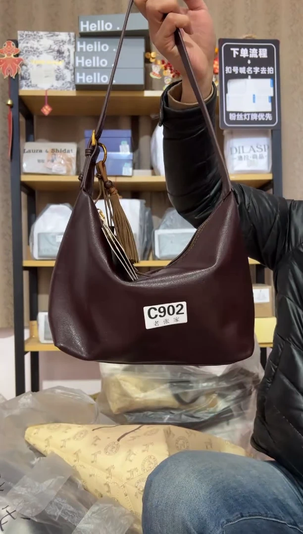 小牛剖层皮革老张家女包902