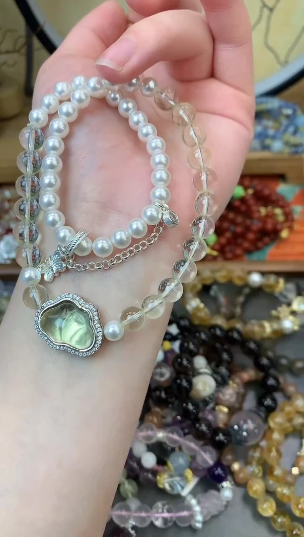 【闪购商品】黄晶手链未镶嵌383手串