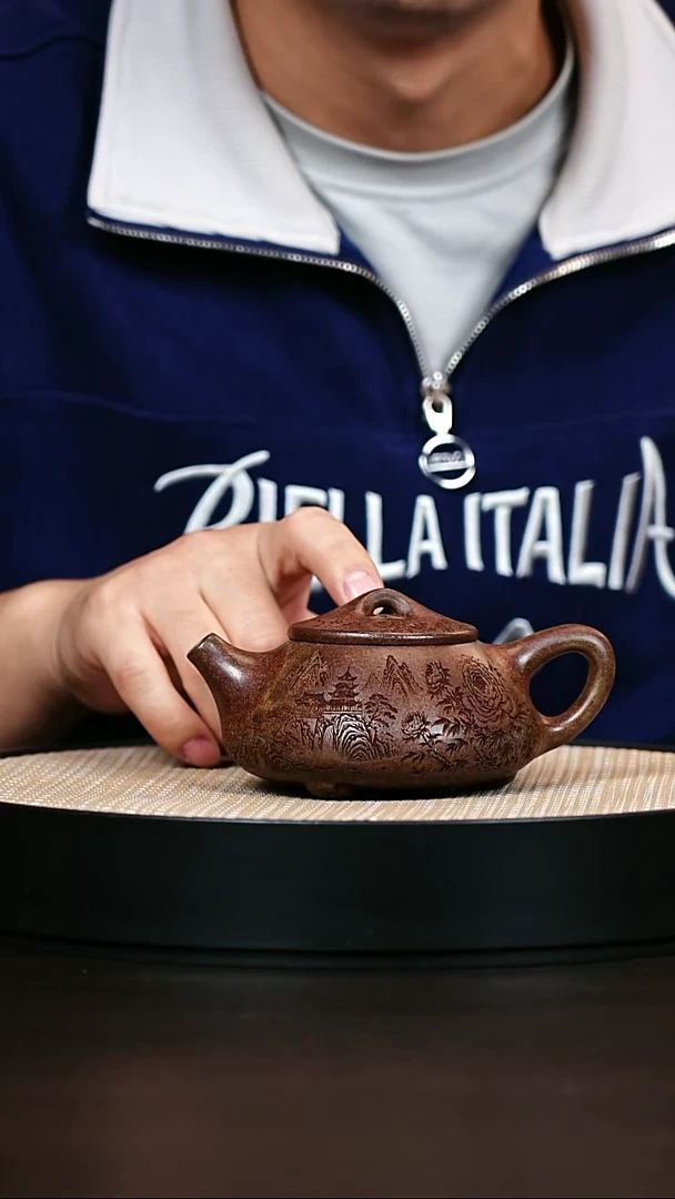 茶壶紫砂原矿紫砂壶柴烧石瓢
