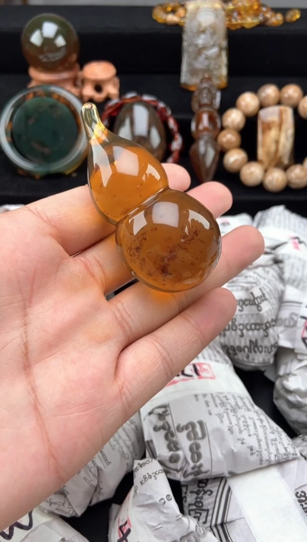 未镶嵌颈饰琥珀药珀葫芦