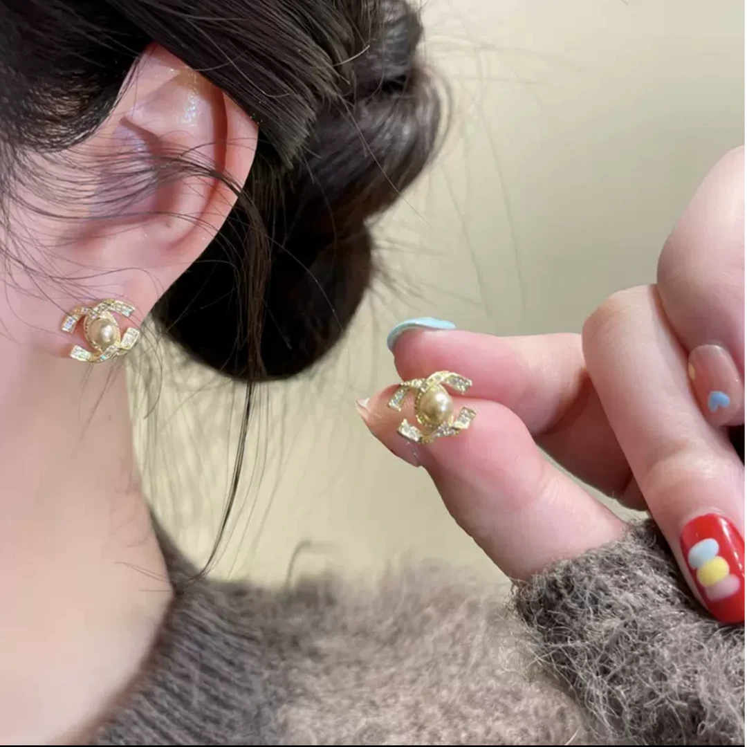 铜合金仿珍珠耳饰 【小款】ZHAO S925银针 轻奢法式耳环简约耳钉