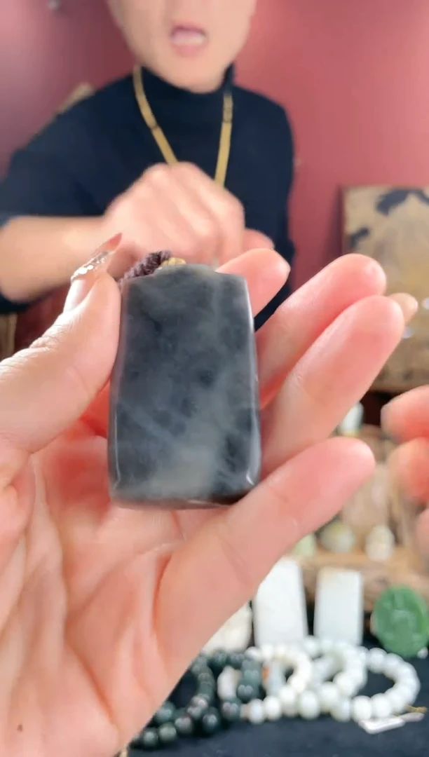 【闪购商品】和田玉挂件未镶嵌青花无事牌