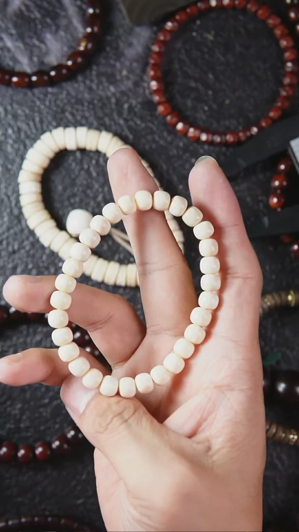 手串菩提根/象牙果SG012 猛犸牙单圈手串