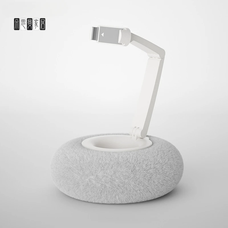 朵思曼乐得手机毛绒抱枕支架手机支撑架懒人沙发被窝追剧神器