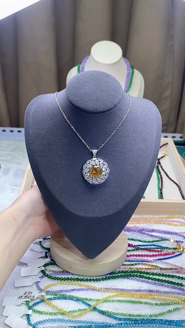 【闪购商品】钻石颈饰14K金镶嵌诗宁甄选珠宝SYZBA21