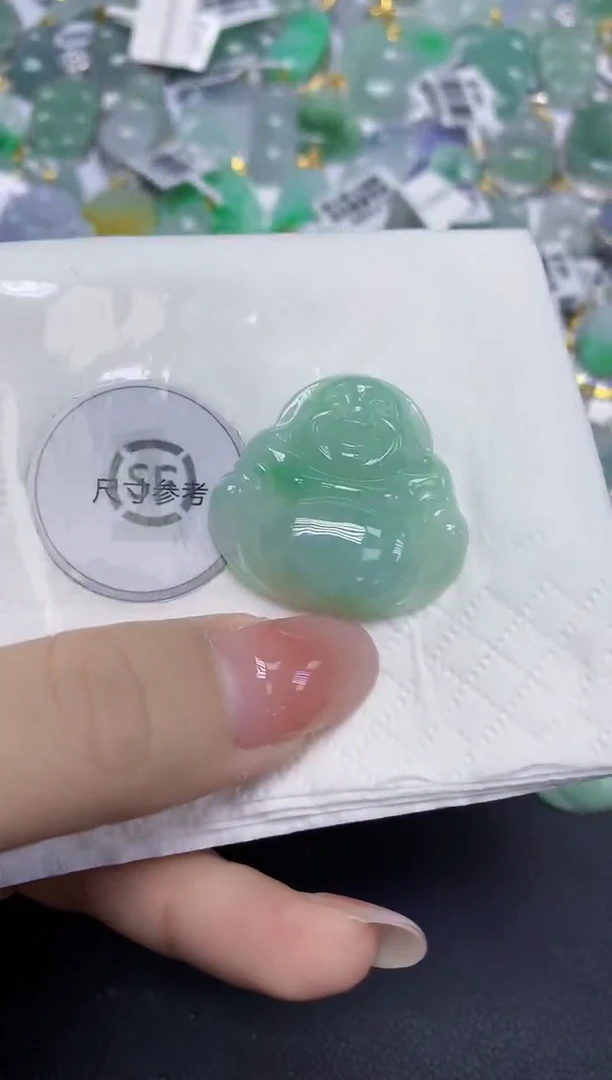 颈饰未镶嵌翡翠天然缅甸翡翠A货百元以上9元证书费自理