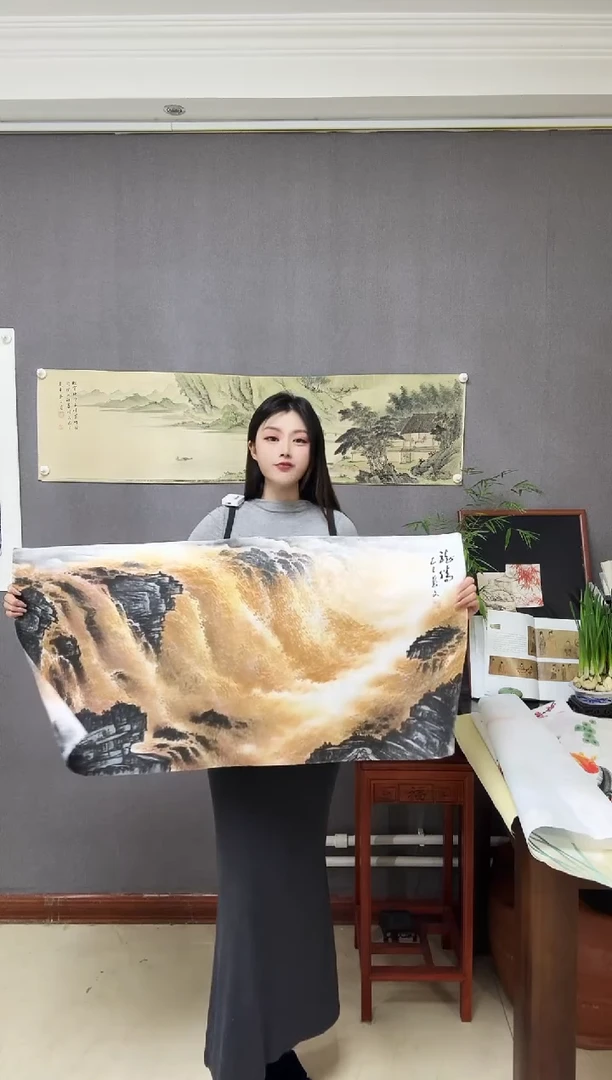 国画【新年福利】手绘国画《龙腾》