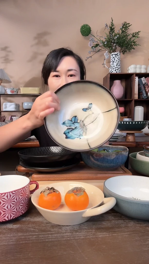 7.9英寸蓝色妖姬碗微瑕