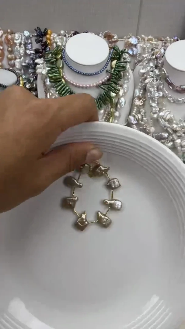 颈饰银S925镶嵌淡水珍珠1