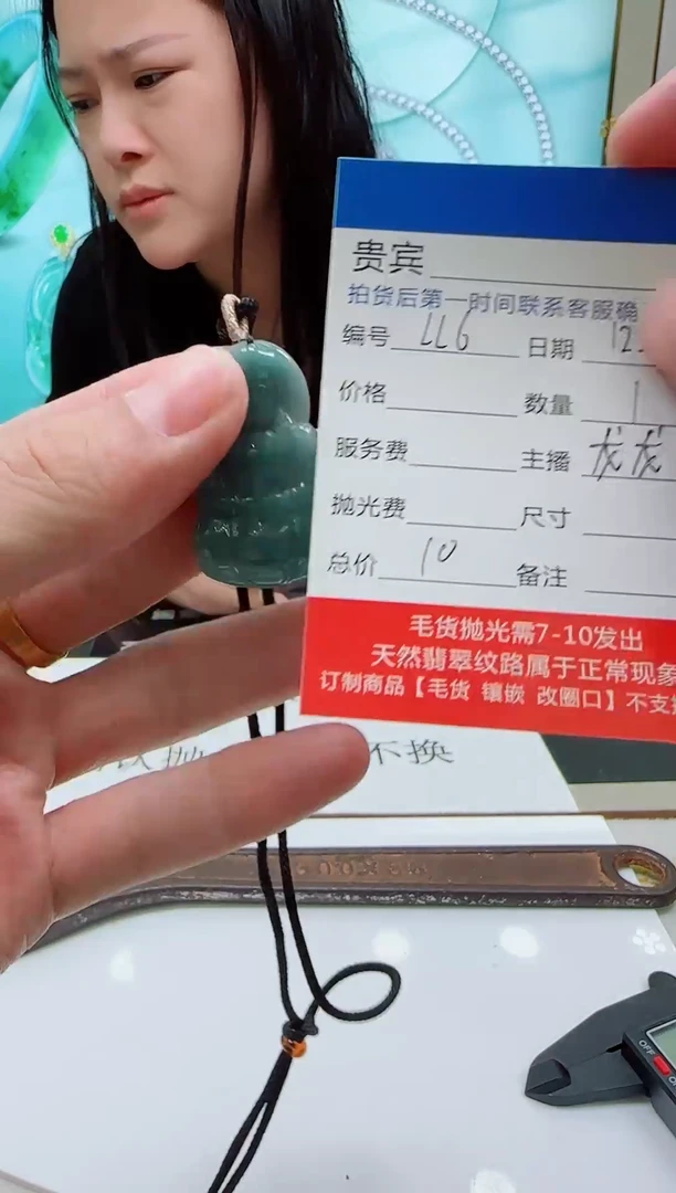 颈饰未镶嵌翡翠LL6翡翠吊坠-多样性发其一