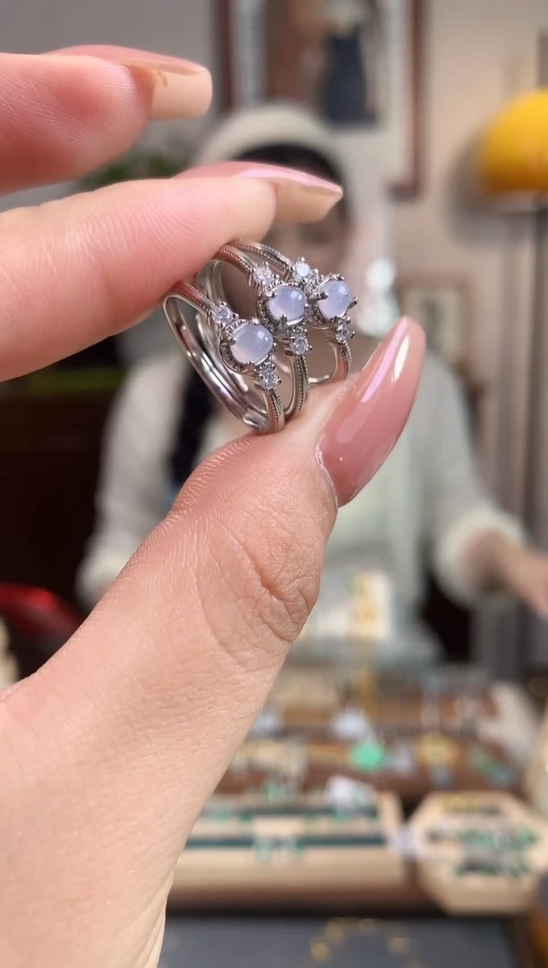 翡翠未镶嵌吊坠(不含链)戒指多样性发货1件