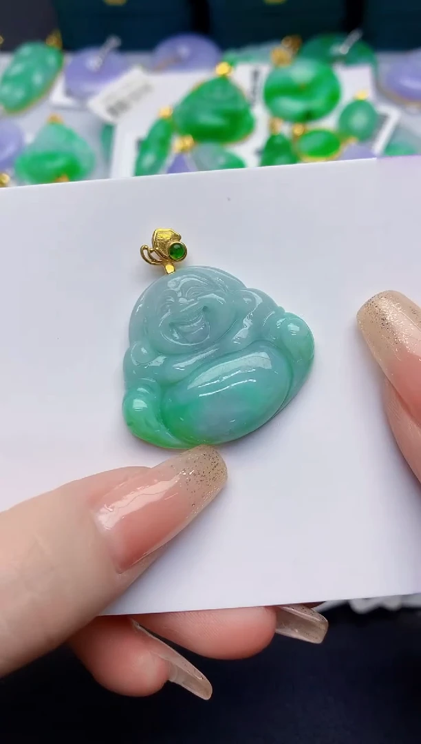 颈饰未镶嵌翡翠缅甸天然翡翠A货